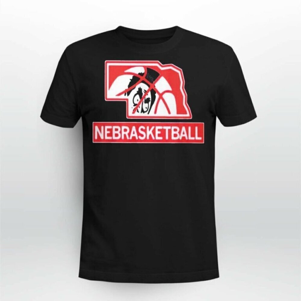 Abbie Something Nebrasketball Graphic T-Shirt College Team Fan Casual